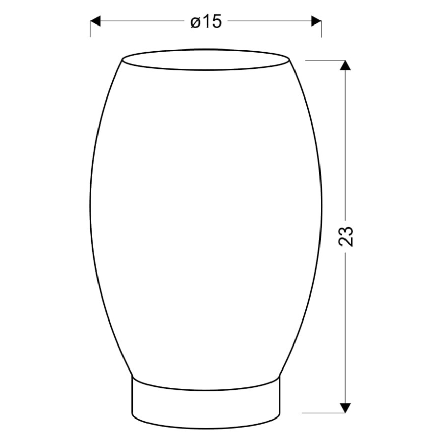 Candeeiro de mesa VENUS 1xE27/60W/230V branco/prata