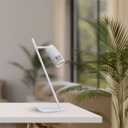 Candeeiro de mesa VERTICAL 1xGU10/8W/230V branco
