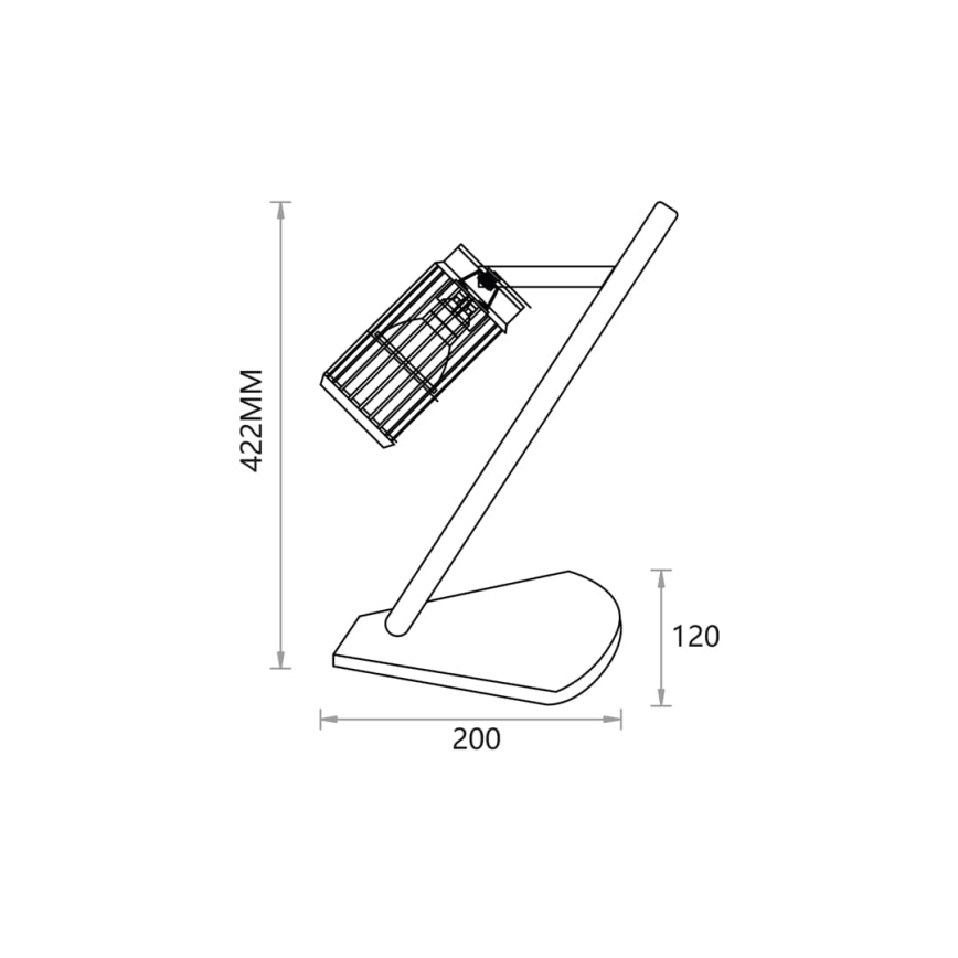 Candeeiro de mesa VERTICAL 1xGU10/8W/230V branco