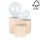Candeeiro de mesa VINCENT 3xE27/15W/230V bétula - certificado por FSC