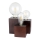 Candeeiro de mesa VINCENT 3xE27/15W/230V faia