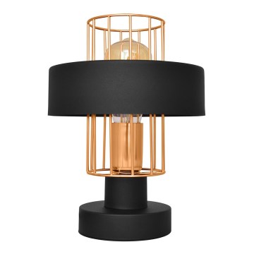 Candeeiro de mesa VOLTA 1xE27/15W/230V preto/dourado