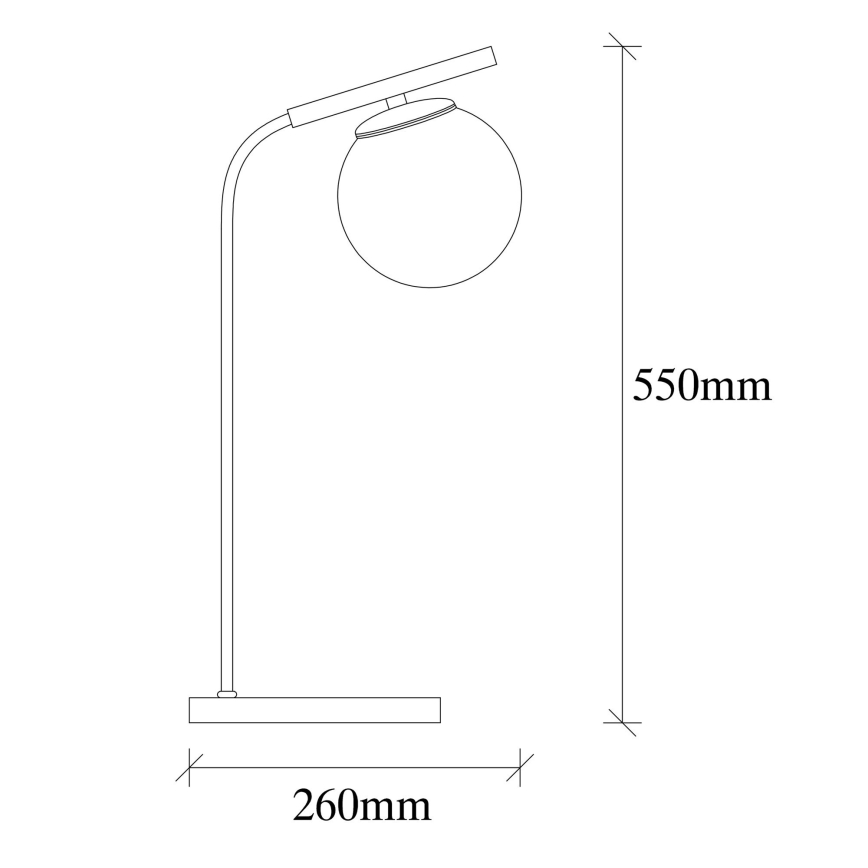 Candeeiro de mesa YILDIZ 1xE27/40W/230V