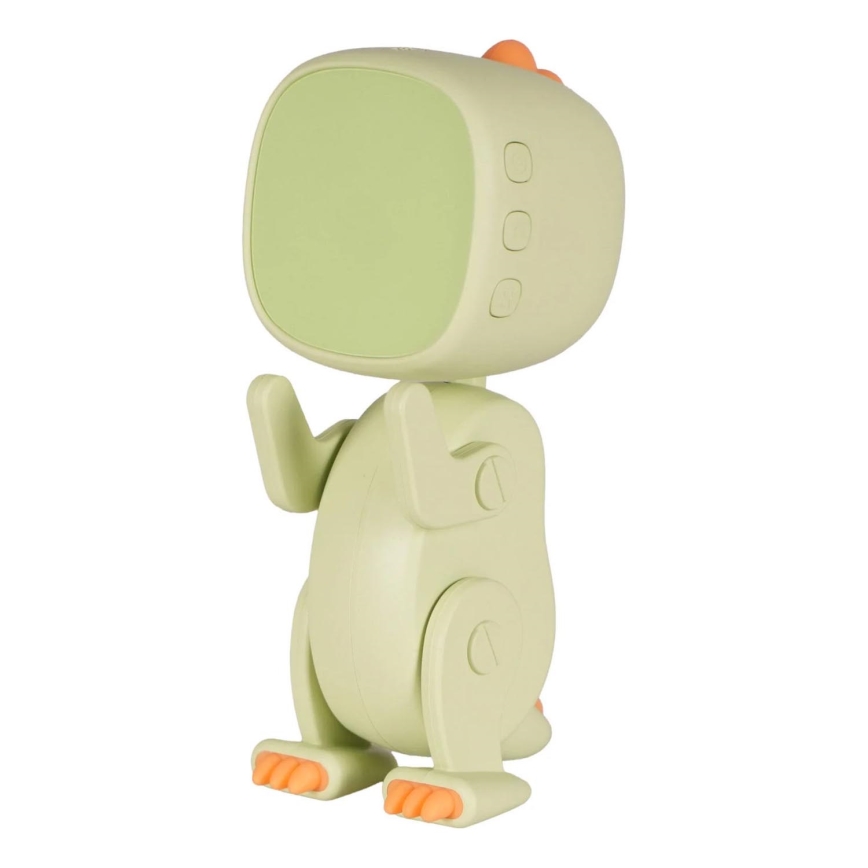 Candeeiro de noite LED RGBW regulável para crianças com despertador ROBOT LED/1W/5V 1200 mAh