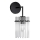 Candeeiro de parede 1xE27/60W/230V preto/transparente