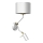 Candeeiro de parede ALBION 1xE27/40W/230V + 1xGU10/MR11/7W
