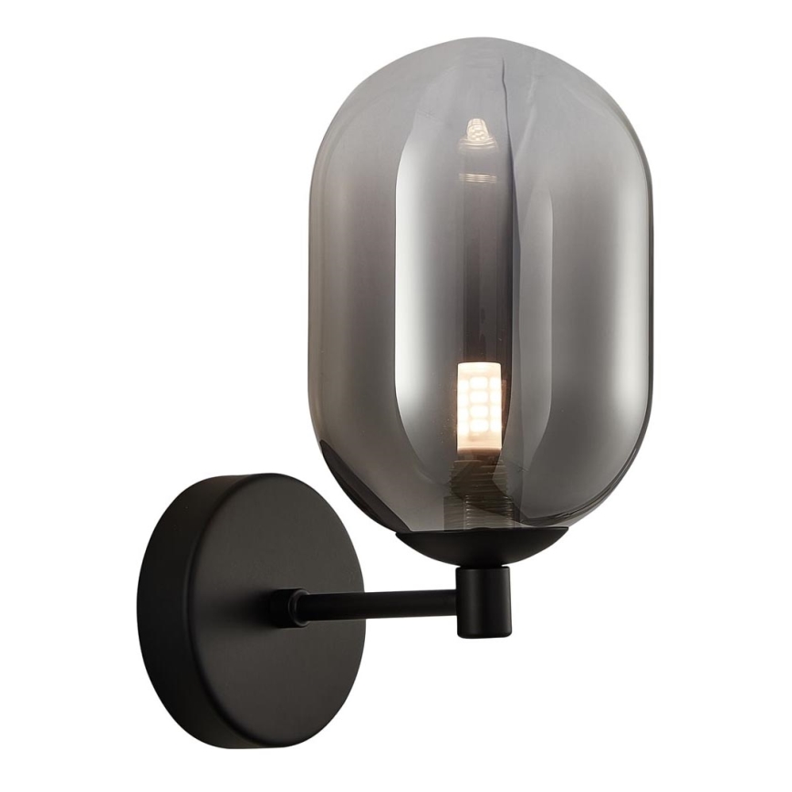Candeeiro de parede ALIAS 1xG9/8W/230V preto/cinzento