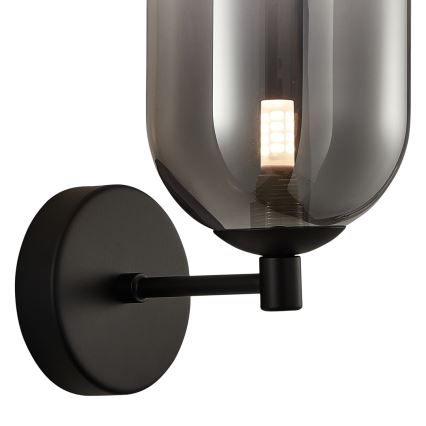 Candeeiro de parede ALIAS 1xG9/8W/230V preto/cinzento