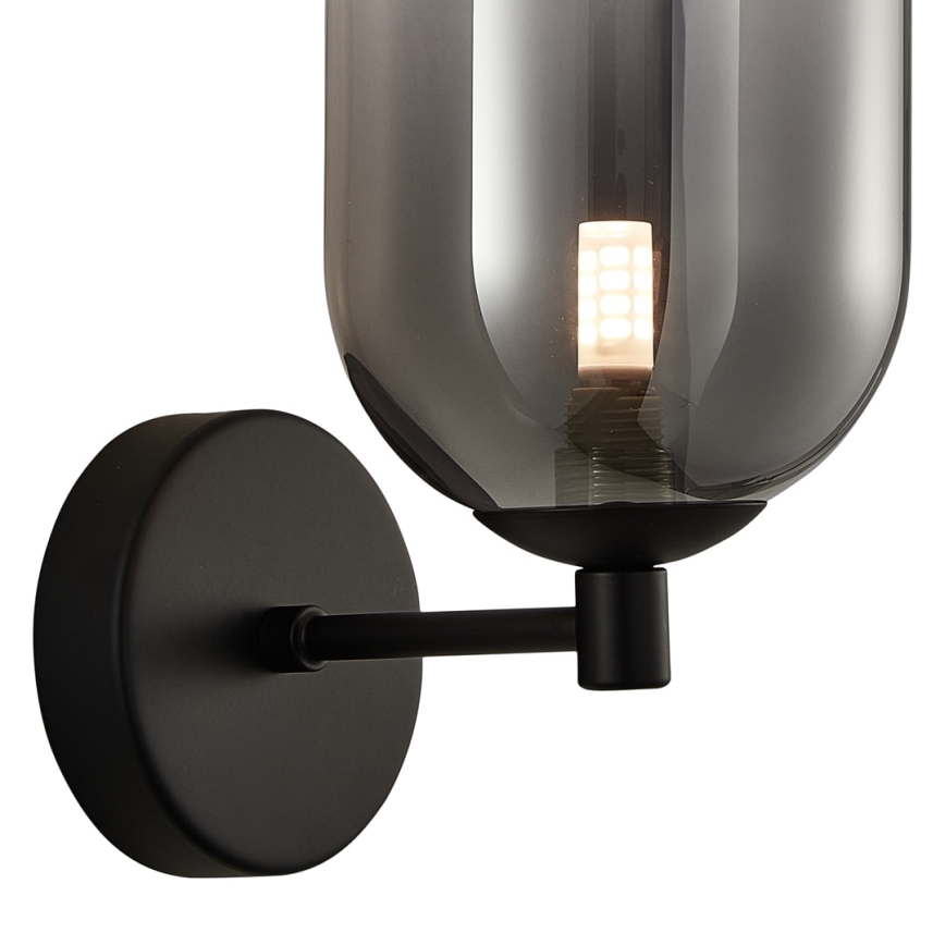 Candeeiro de parede ALIAS 1xG9/8W/230V preto/cinzento