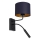 Candeeiro de parede ARDEN 1xE27/60W+1xG9/8W/230V azul