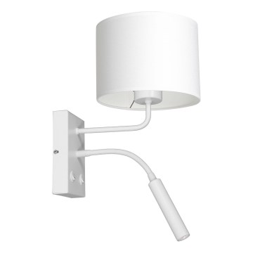 Candeeiro de parede ARDEN 1xE27/60W+1xG9/8W/230V branco