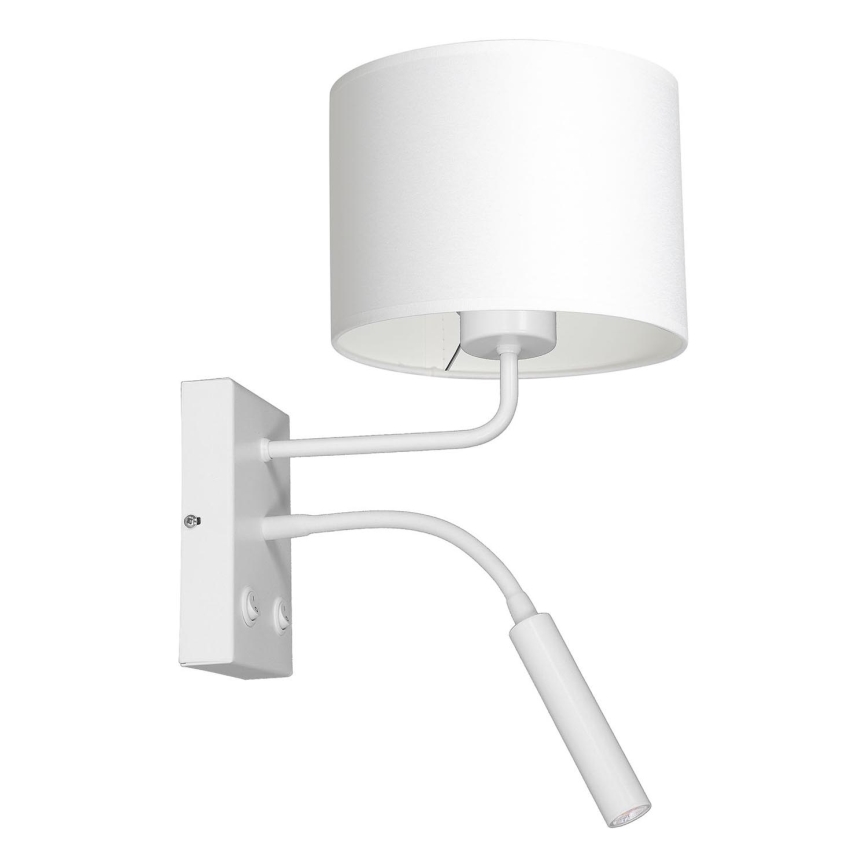 Candeeiro de parede ARDEN 1xE27/60W+1xG9/8W/230V branco