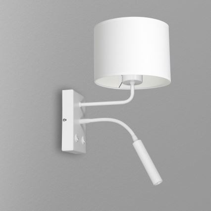Candeeiro de parede ARDEN 1xE27/60W+1xG9/8W/230V branco
