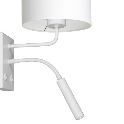 Candeeiro de parede ARDEN 1xE27/60W+1xG9/8W/230V branco