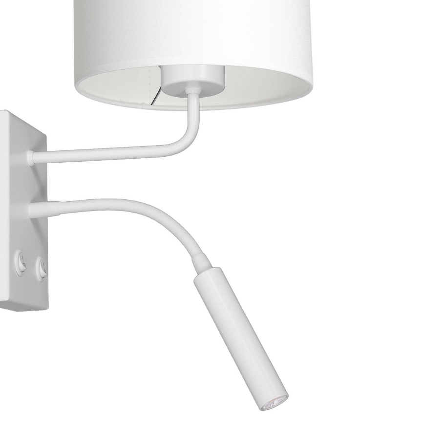 Candeeiro de parede ARDEN 1xE27/60W+1xG9/8W/230V branco
