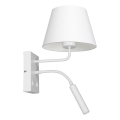 Candeeiro de parede ARDEN 1xE27/60W+1xG9/8W/230V branco