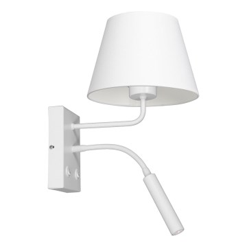 Candeeiro de parede ARDEN 1xE27/60W+1xG9/8W/230V branco