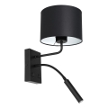 Candeeiro de parede ARDEN 1xE27/60W+1xG9/8W/230V preto/branco