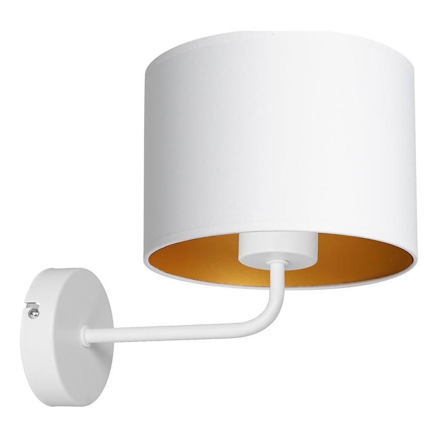 Candeeiro de parede ARDEN 1xE27/60W/230V branco/dourado