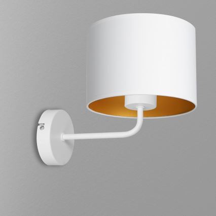 Candeeiro de parede ARDEN 1xE27/60W/230V branco/dourado