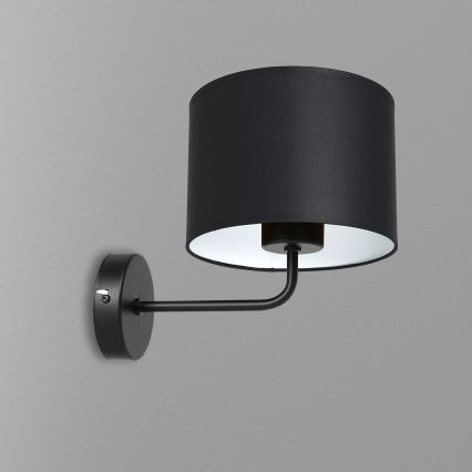 Candeeiro de parede ARDEN 1xE27/60W/230V preto/branco