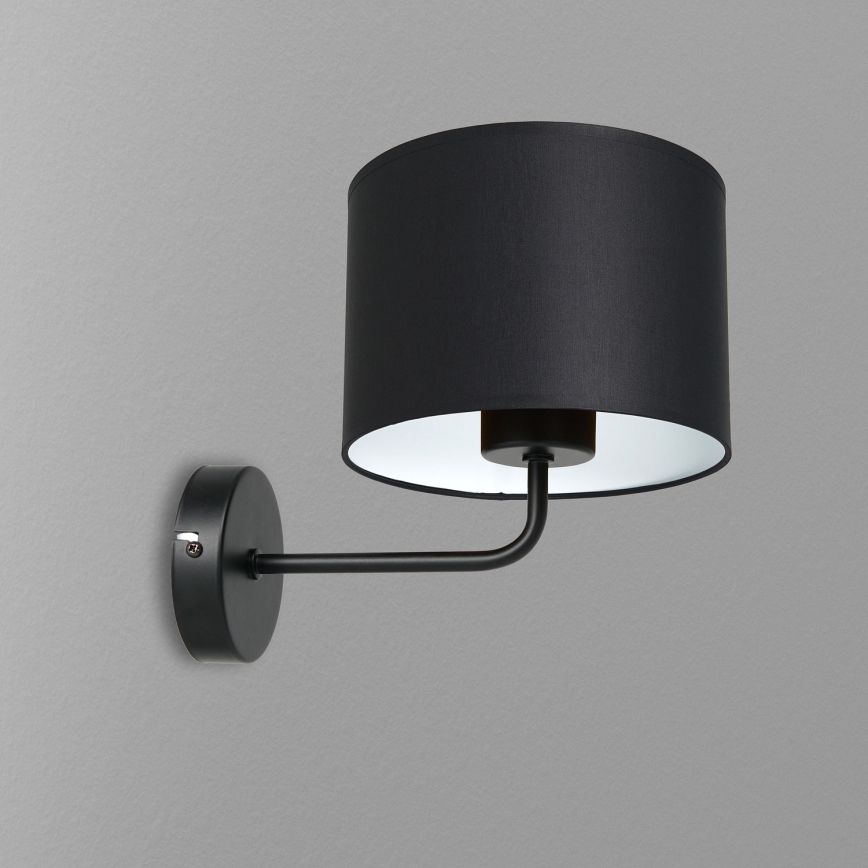 Candeeiro de parede ARDEN 1xE27/60W/230V preto/branco