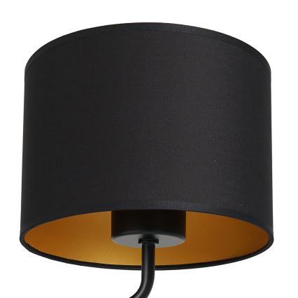 Candeeiro de parede ARDEN 1xE27/60W/230V preto/dourado