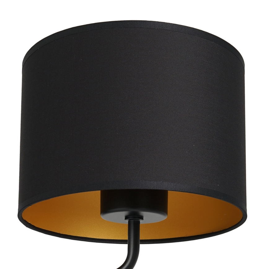 Candeeiro de parede ARDEN 1xE27/60W/230V preto/dourado