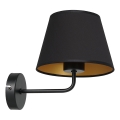 Candeeiro de parede ARDEN 1xE27/60W/230V preto/dourado