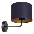 Candeeiro de parede ARDEN 1xE27/60W/230V roxo/dourado