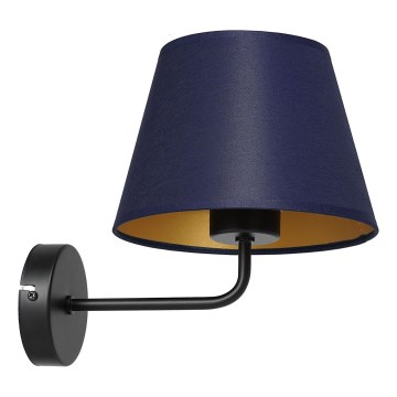 Candeeiro de parede ARDEN 1xE27/60W/230V roxo/dourado