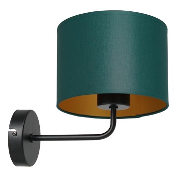 Candeeiro de parede ARDEN 1xE27/60W/230V verde/dourado