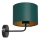Candeeiro de parede ARDEN 1xE27/60W/230V verde/dourado
