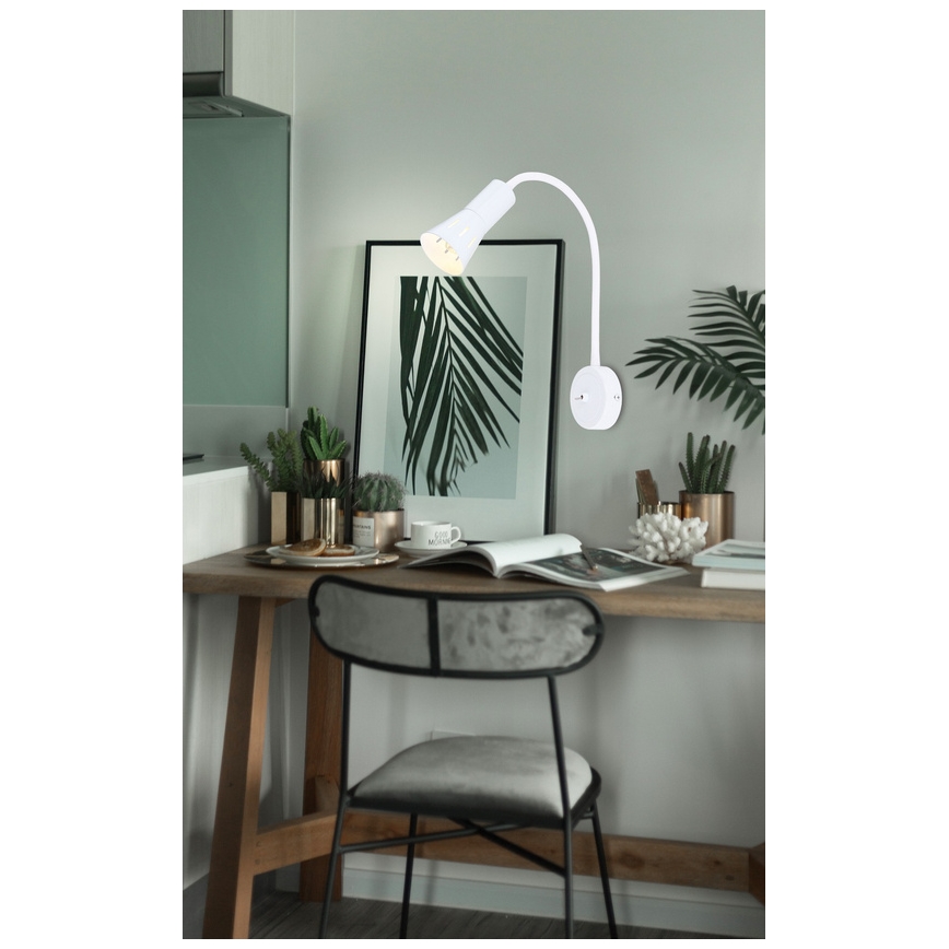 Candeeiro de parede ARENA 1xE14/40W/230V branco
