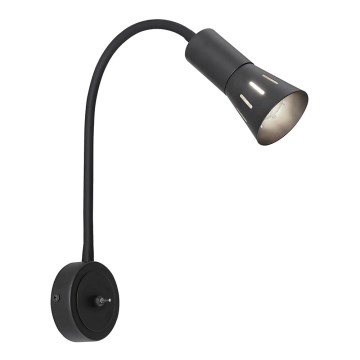 Candeeiro de parede ARENA 1xE14/40W/230V preto