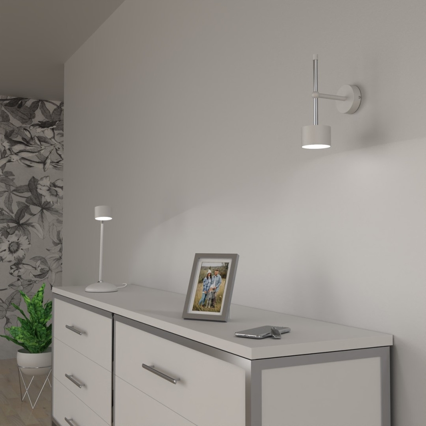 Candeeiro de parede ARENA 1xGX53/11W/230V branco/cromado brilhante
