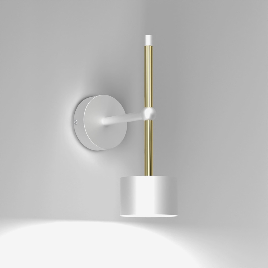 Candeeiro de parede ARENA 1xGX53/11W/230V branco/dourado