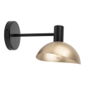 Candeeiro de parede ARTIS 1xE14/40W/230V preto/dourada