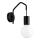 Candeeiro de parede BASSO 1xE27/40W/230V preto