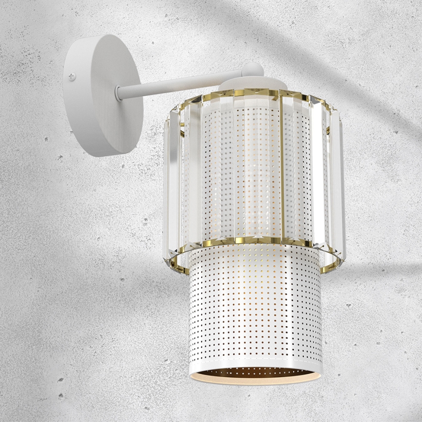 Candeeiro de parede BLANCO 1xE27/60W/230V branco