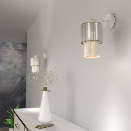 Candeeiro de parede BLANCO 1xE27/60W/230V branco
