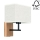 Candeeiro de parede BOHO 1xE27/25W/230V carvalho – FSC certificado