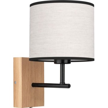 Candeeiro de parede BOHO 1xE27/25W/230V carvalho