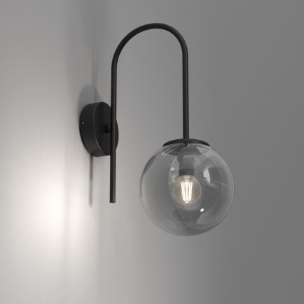 Candeeiro de parede CAMBRIDGE 1xE14/60W/230V preto