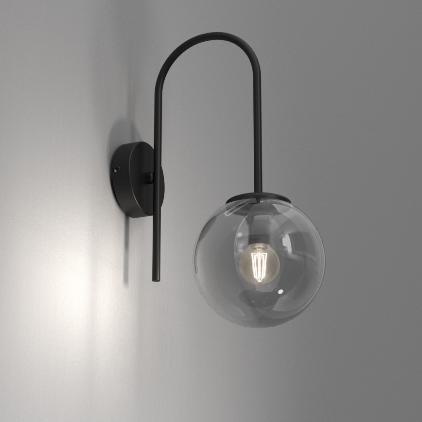 Candeeiro de parede CAMBRIDGE 1xE14/60W/230V preto