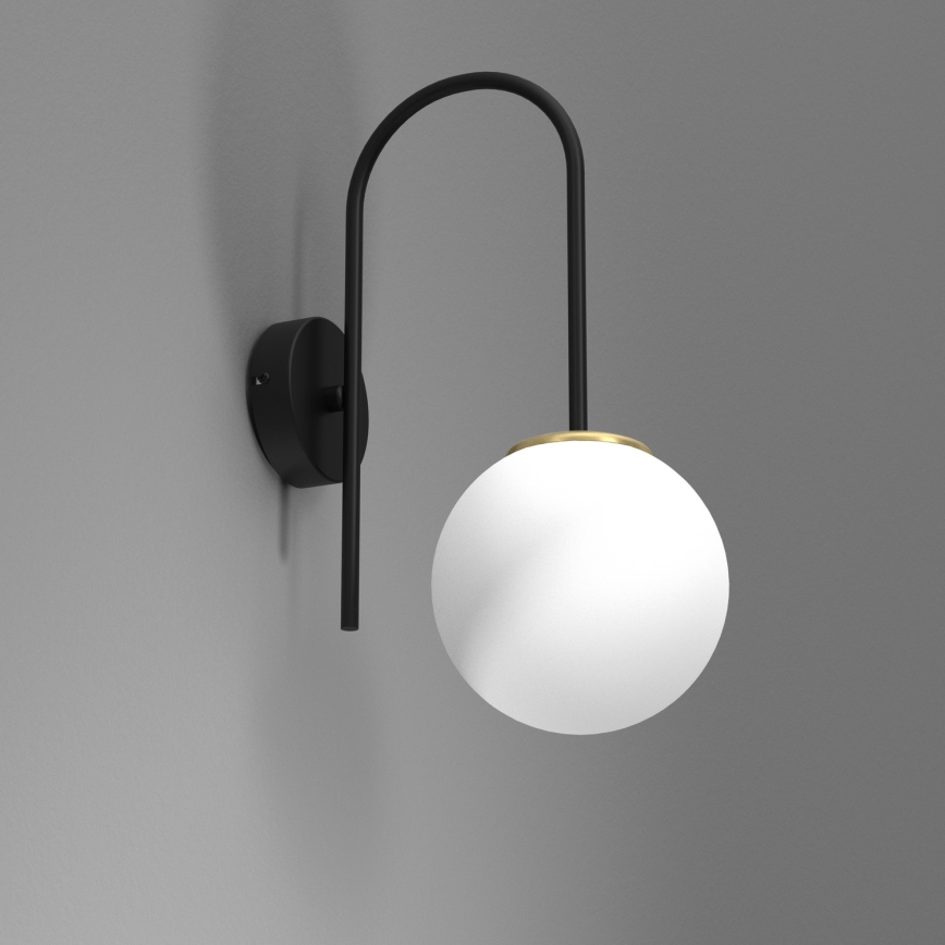 Candeeiro de parede CAMBRIDGE 1xE14/60W/230V preto/latão