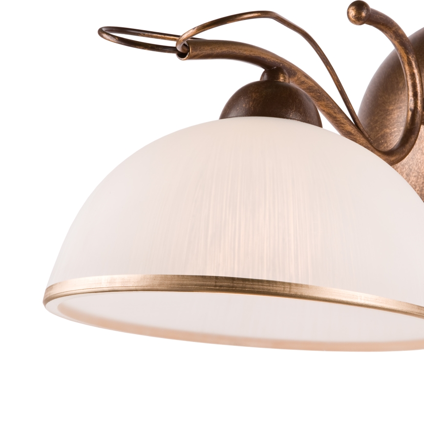 Candeeiro de parede COBRA 1xE27/60W/230V bronze/pátina