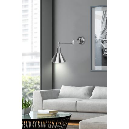 Candeeiro de parede COPENHAGEN 1xE14/40W/230V mate cromado