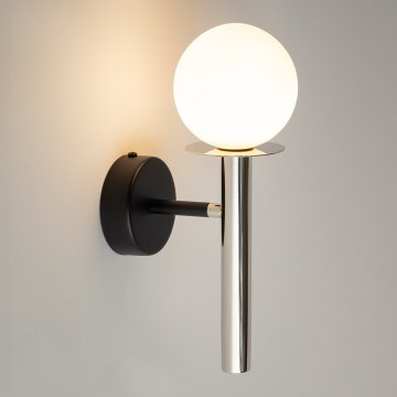 Candeeiro de parede DAISY 1xG9/12W/230V cromado brilhante/preto/branco