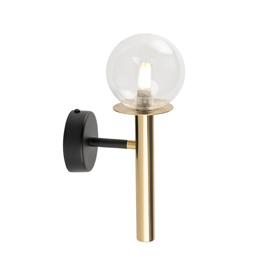 Candeeiro de parede DAISY 1xG9/12W/230V dourado/preto/transparente